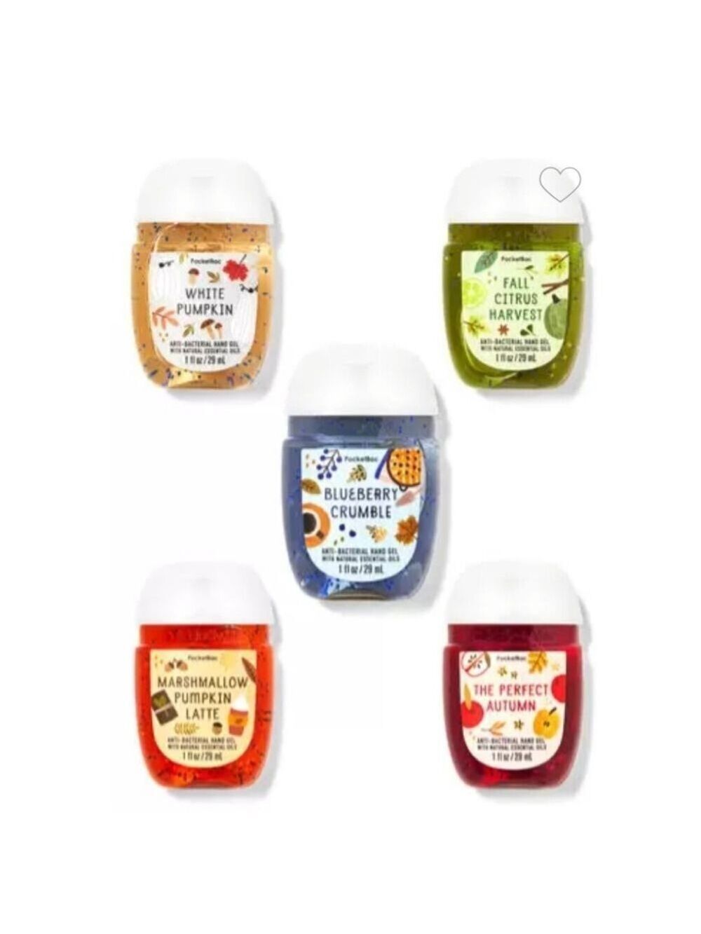BATH & BODY WORKS POCKETBAC HAND SANITIZER 5-PACK